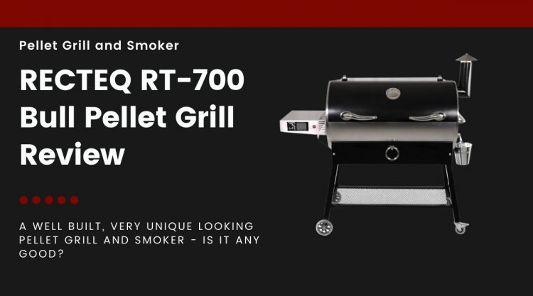 Rec Tec RT-700 grill isolated on black.