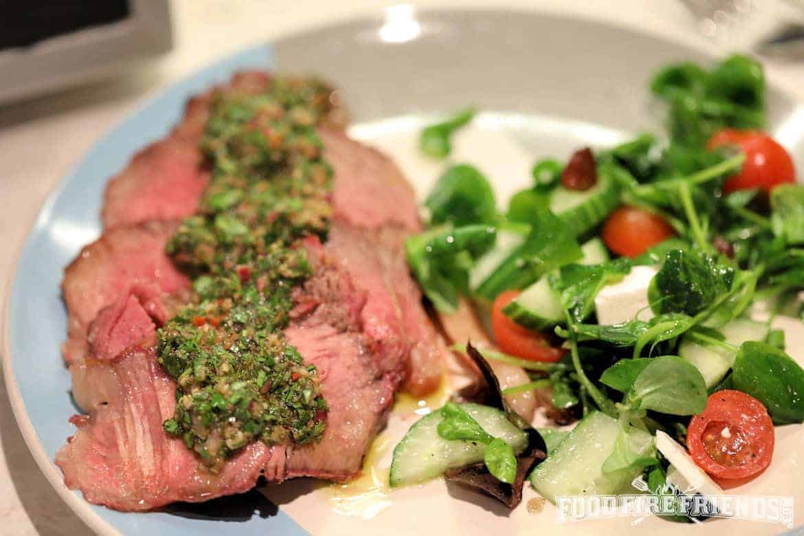 Chimichurri served on st.