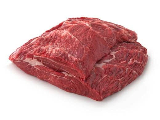Chuck Eye Roast isolated on white