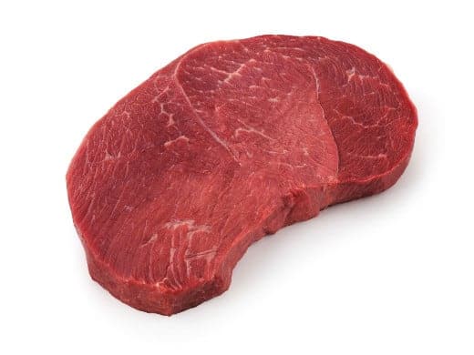 Sirloin steak isolated on white