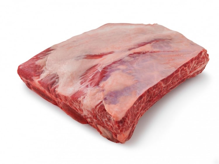 Plate Short Ribs isolated on white