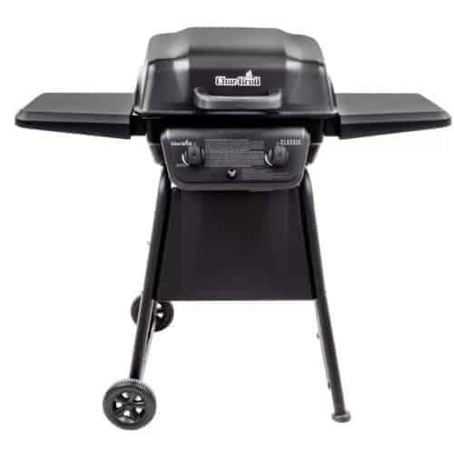 Char broil 2 burner gas grill isolated on white