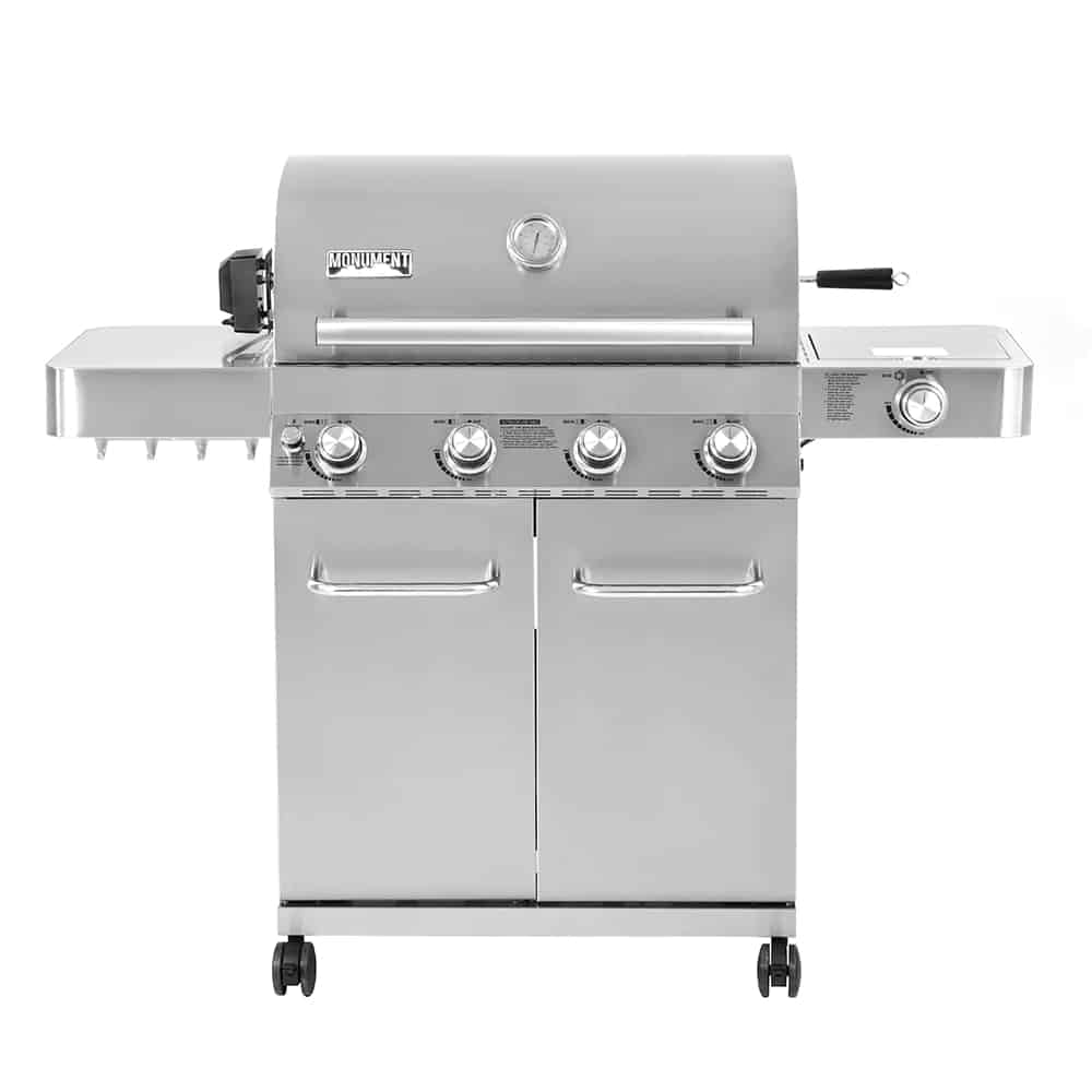 Monument Grills gas grill isolated on white.