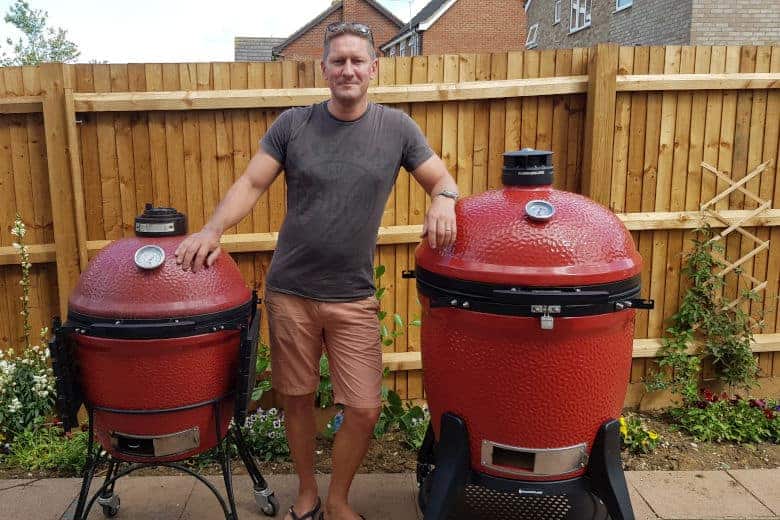 Me and my 2 Kamado Joes in my garden