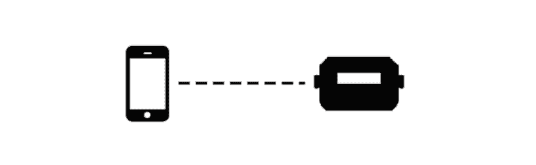  Diagram showing flame boss controller directly connected to a smartph.