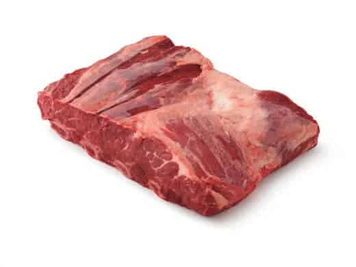Chuck Short Ribs isolated on white