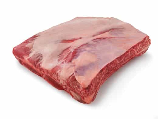 Plate Short Ribs isolated on white