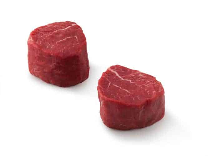 Two Tenderloin Filet isolated on white
