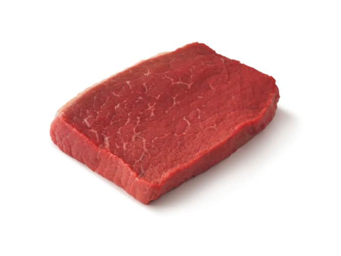  Western Steak isolated on white