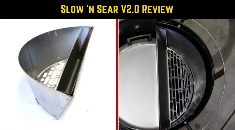 Slow n sear 2 review written above 2 images of the product side by side.
