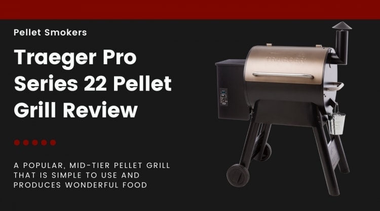 Traeger pro series 22 isolated on black.