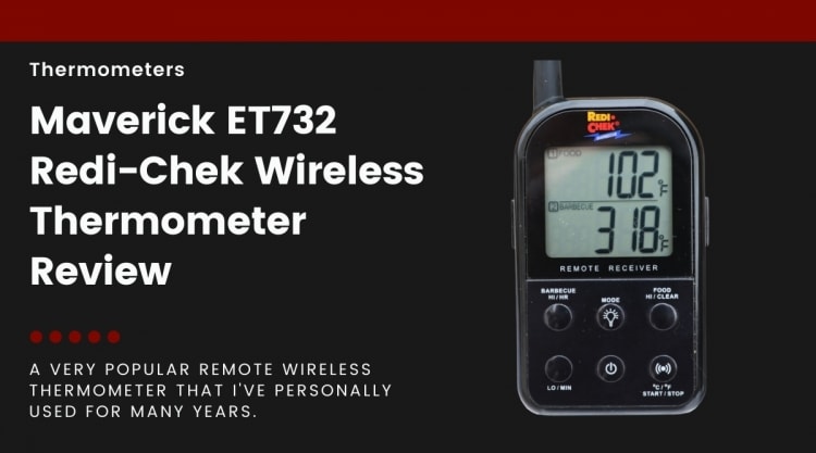Maverick ET732 thermometer receiver isolated on black.