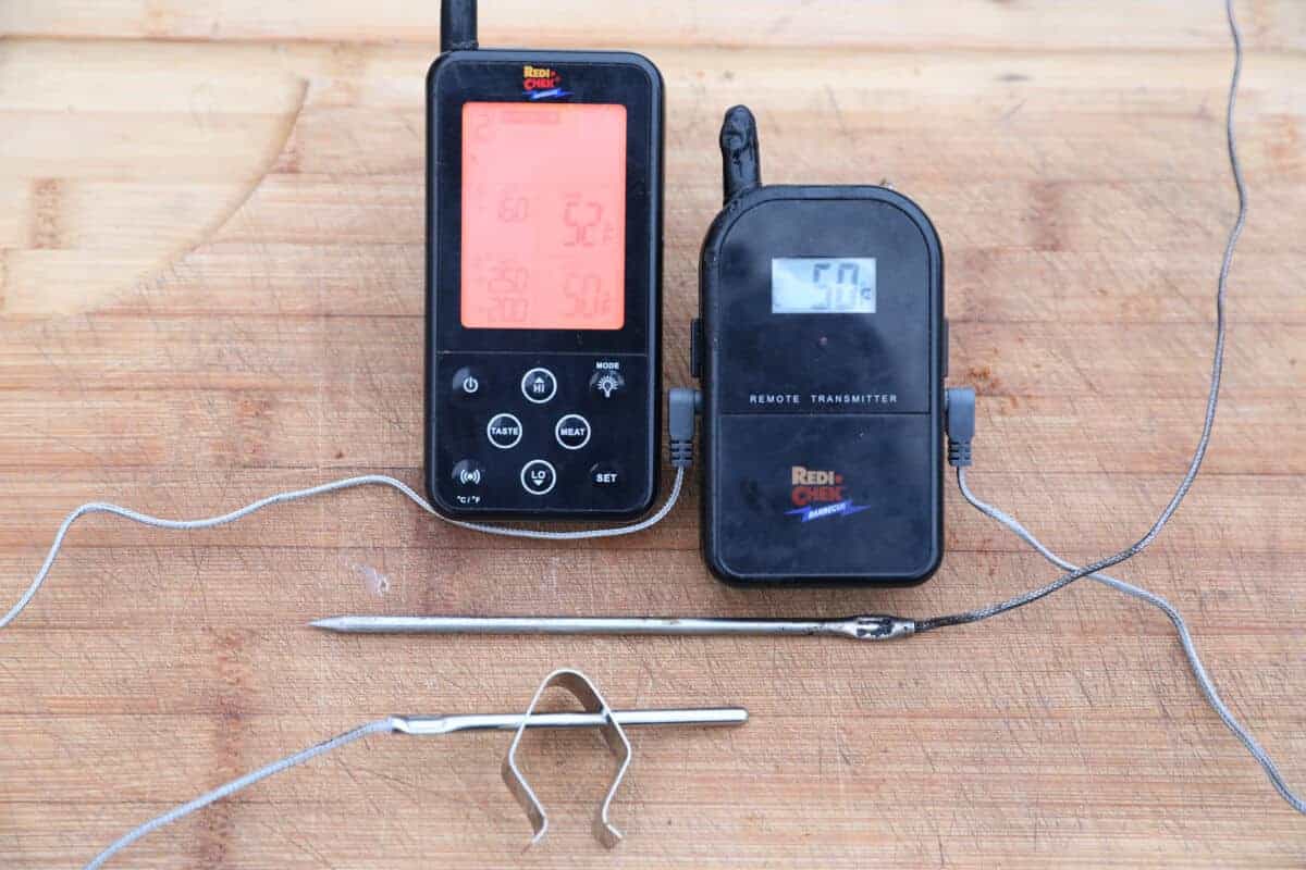 Maverick ET 733 Gray Long Range Wireless Dual Probe BBQ Smoker Meat  Thermometer Set