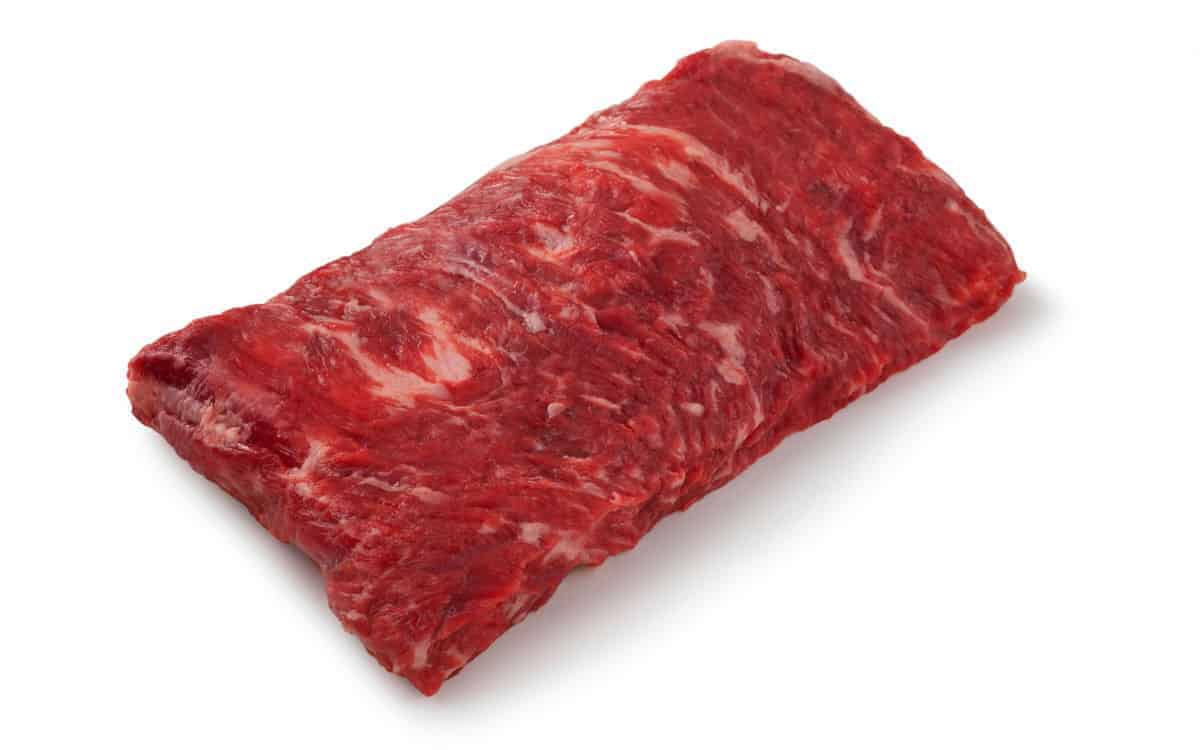 Inside Skirt Steak isolated on white