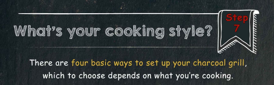 Image with text asking what cooking style you will cho.