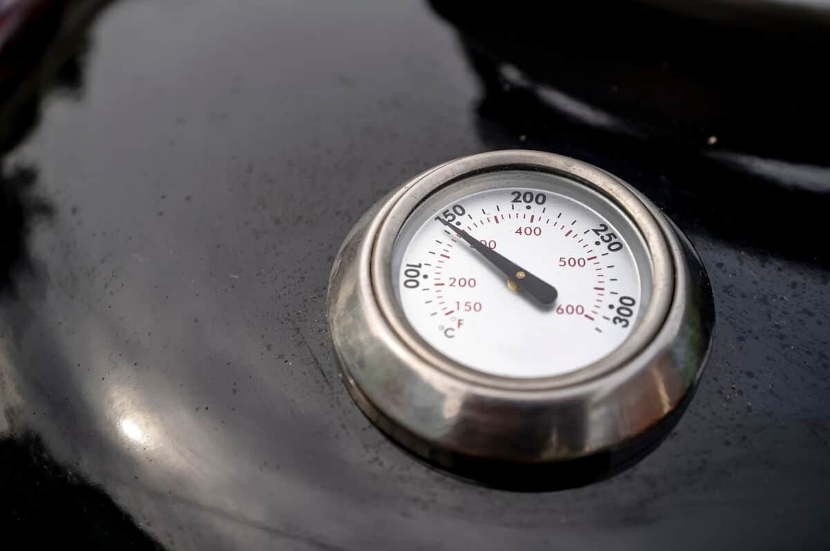 Photo of a Weber grill thermometer