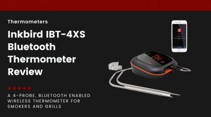 inkbird ibt-4xs isolated on black.