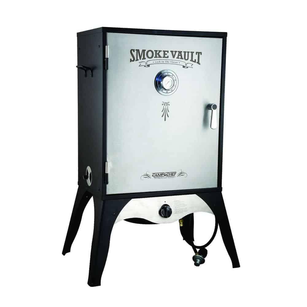 The Camp Chef Smoke Vault isolated on white.