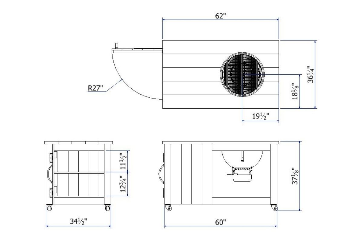 Grill Cart Plans Blueprint and pl.