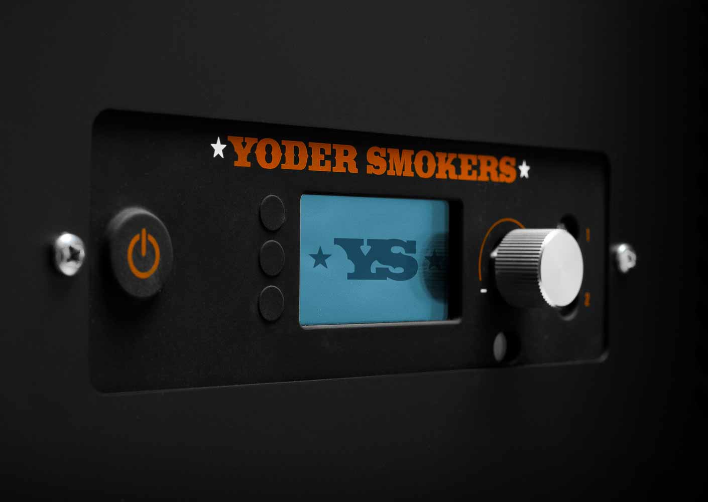 Close up of the Yoder Smokers YS640s controller.