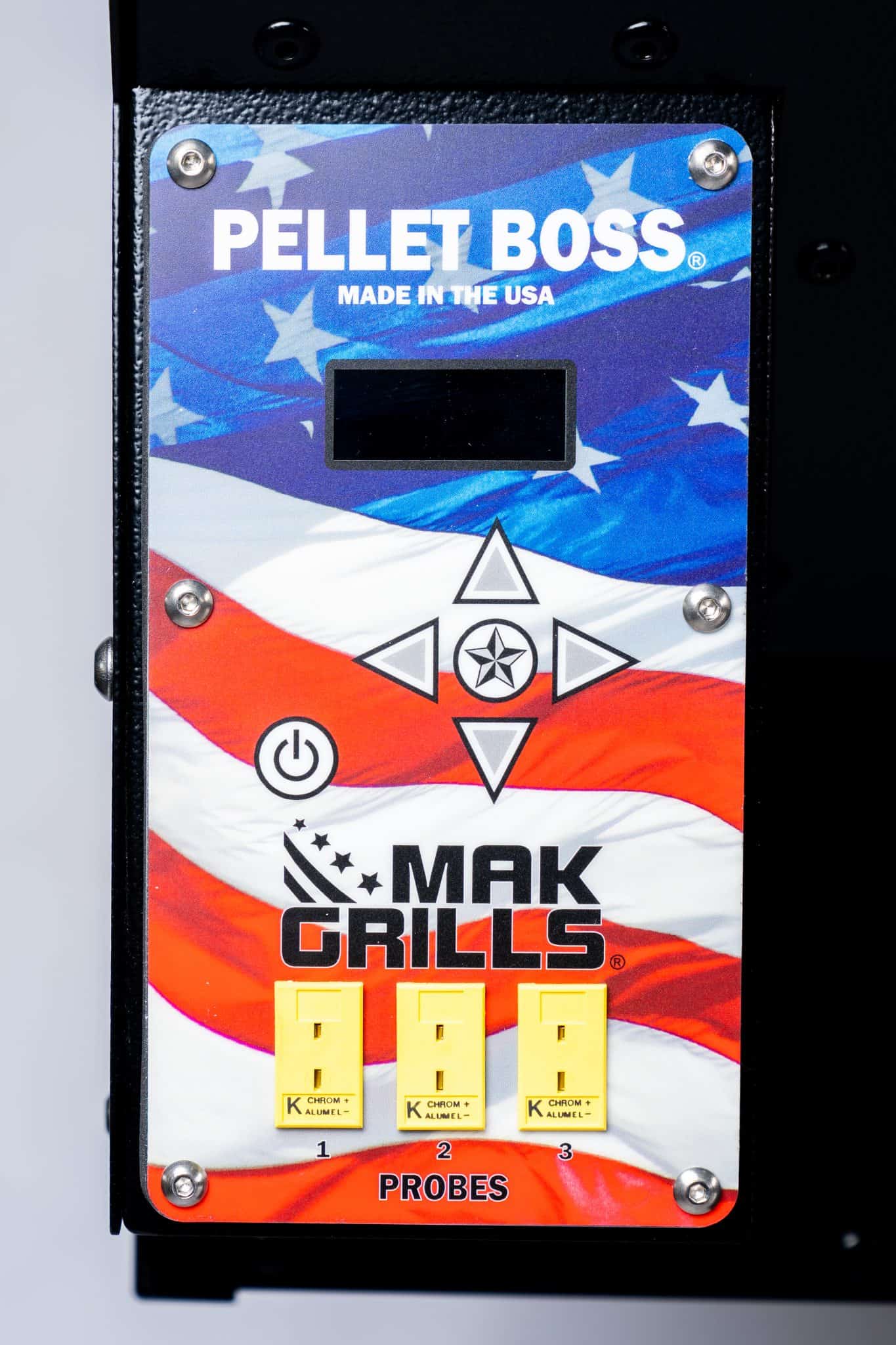 Close up of the mak grills 2 star general controller