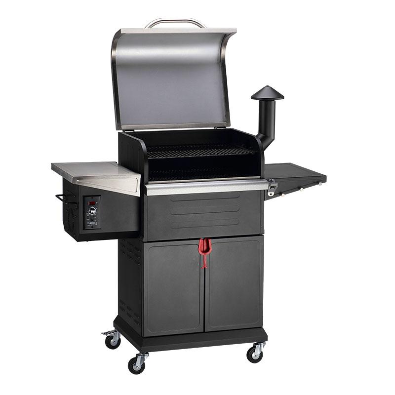 Z grills 600D3E with lid open isolated on white