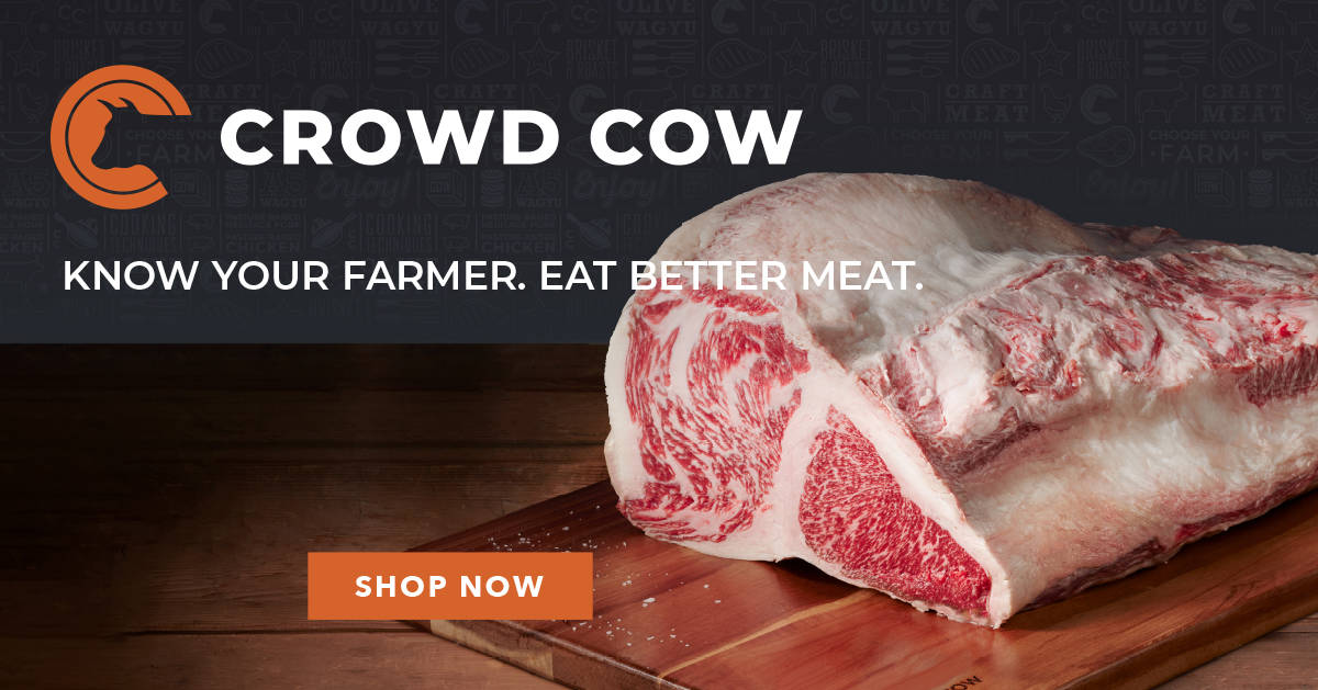 Crowd cow affiliate banner showing a huge joint of b.