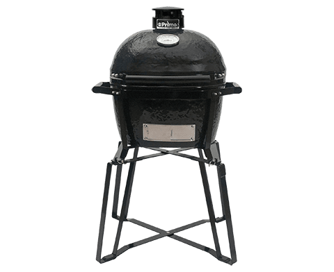 Junior Charcoal Primo grill isolated on white.