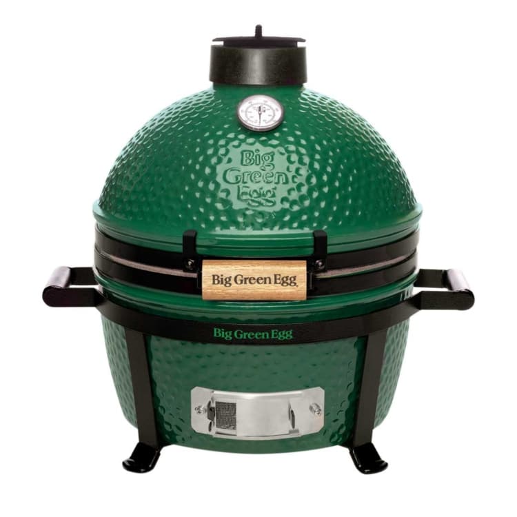 MiniMax Big Green Egg isolated on white.