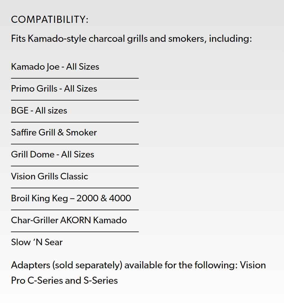 Flame boss 500 kamado compatibility list