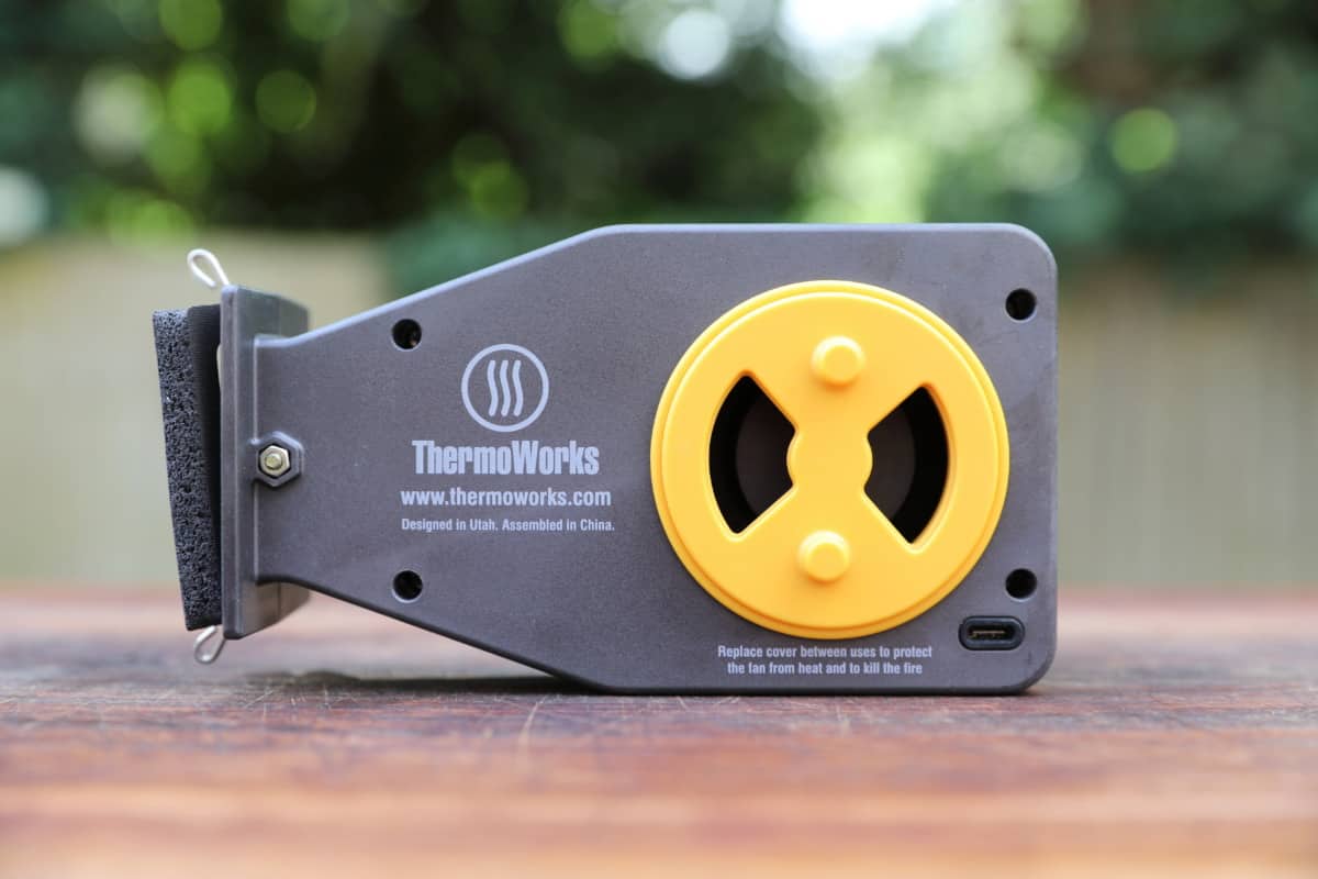 Thermoworks Billows with the yellow damper inserted.