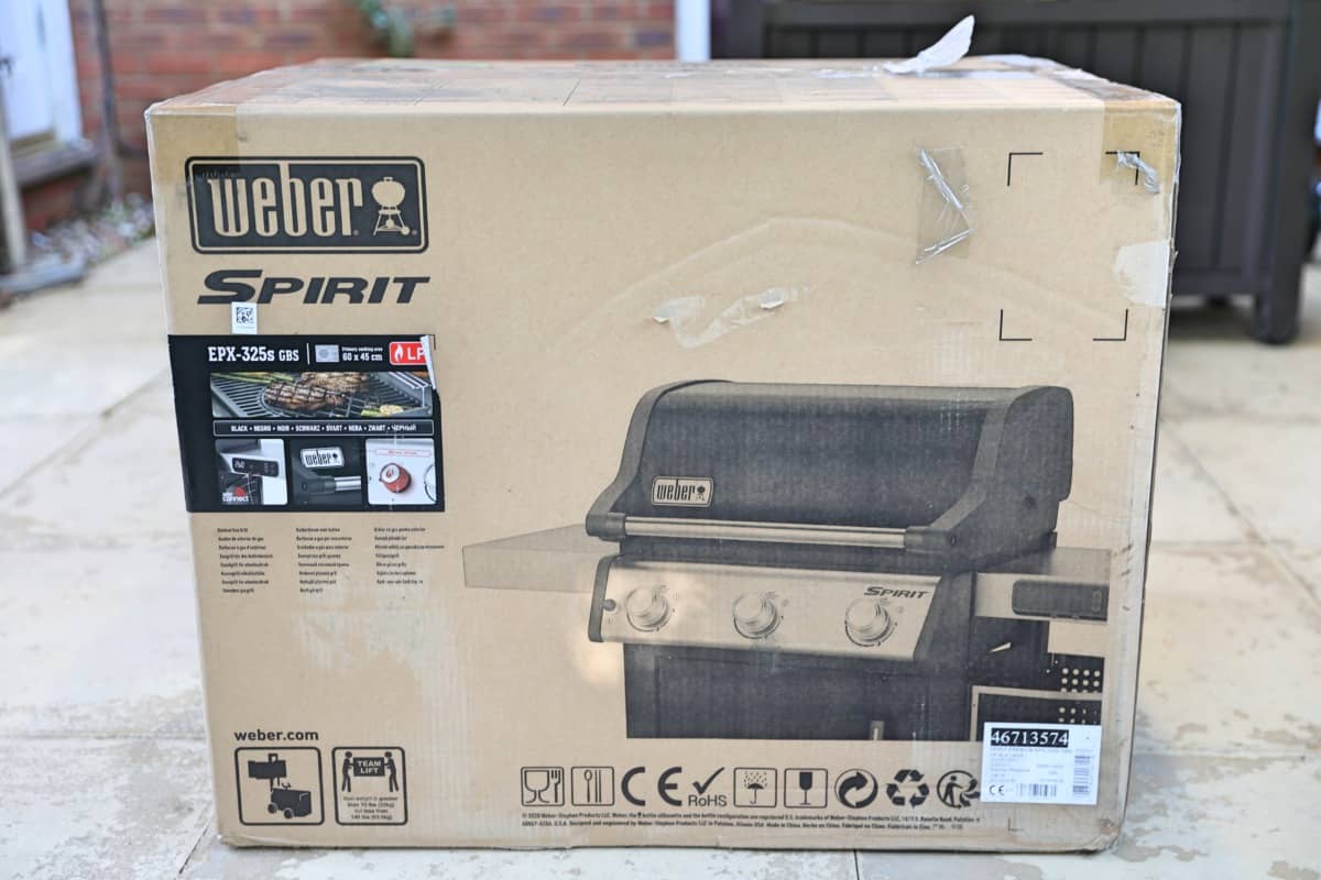 Weber Spirit EPX-325S box.