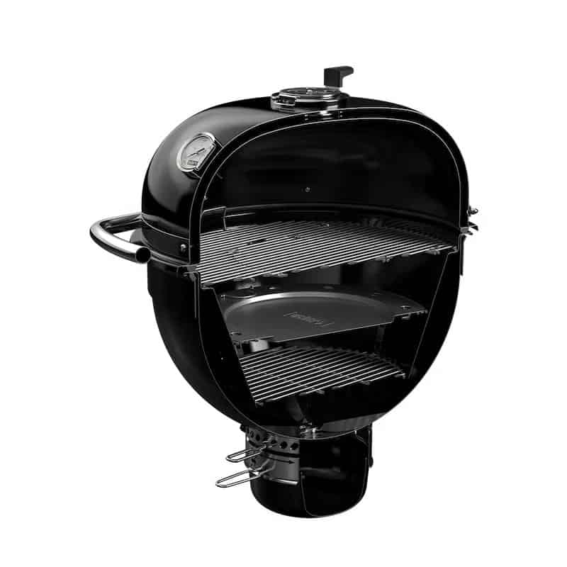 Weber Summit Kamado S6 cross section showing its insides