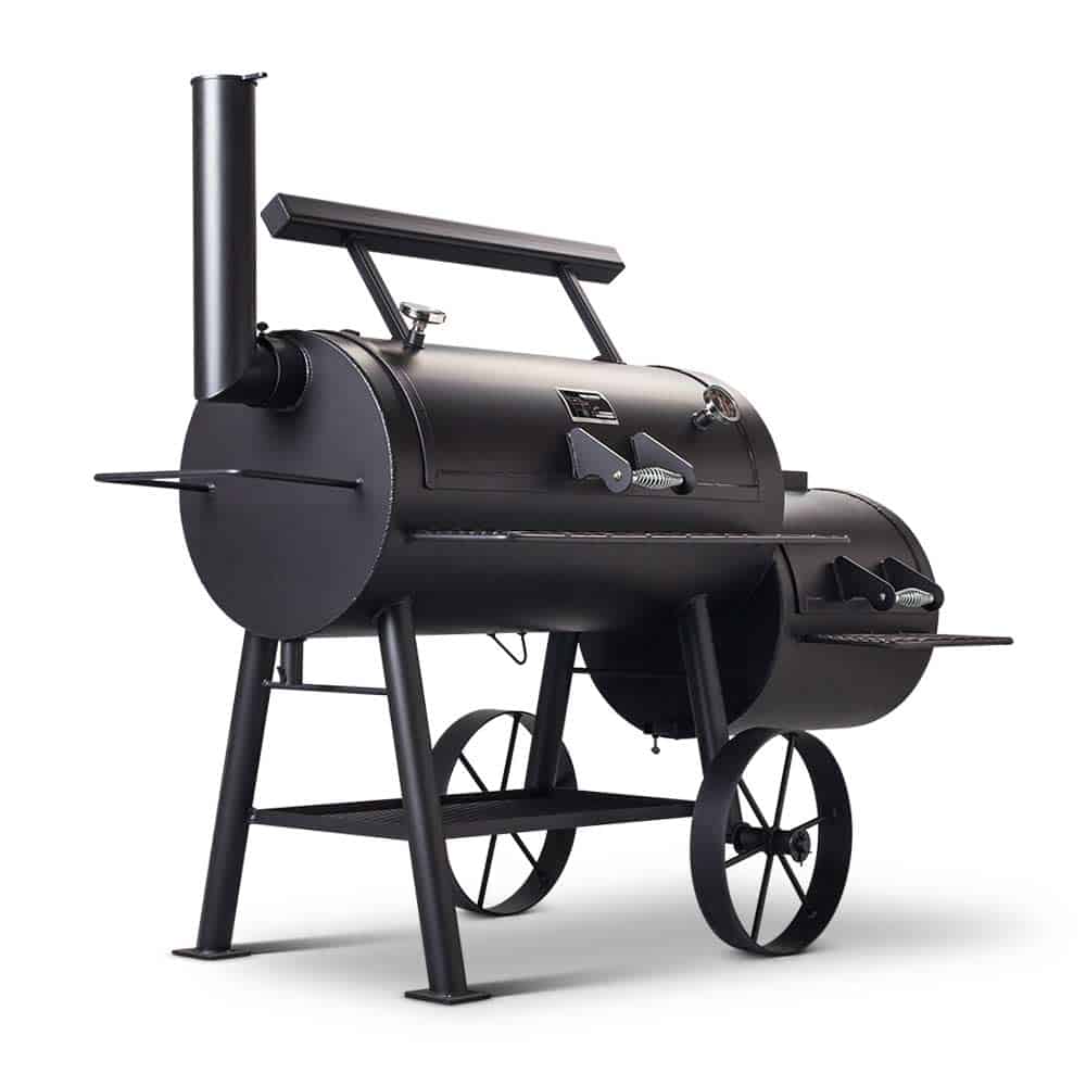 Yoder Smokers Loaded Wichita isolated on white.